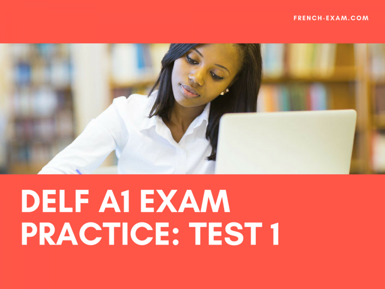 French DELF A1 Exam Practice: Test 1